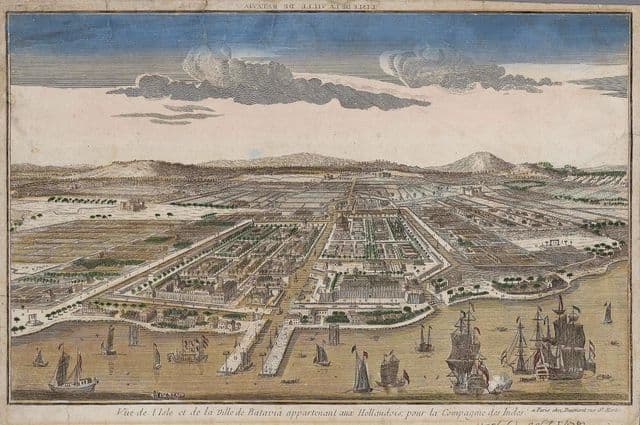 Mappa antica di Jakarta