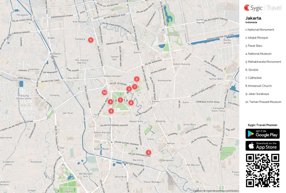 Mappa di Jakarta
